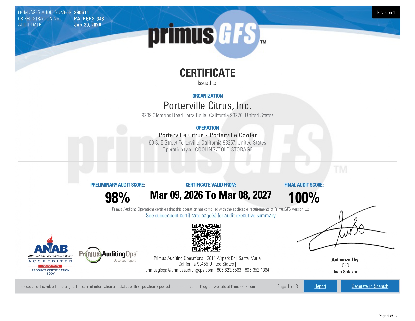 Primus - Porterville